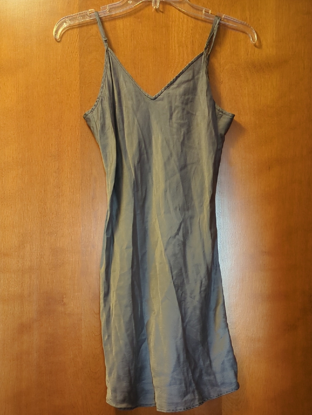 Classic Gray V-Neck Slip Chemise